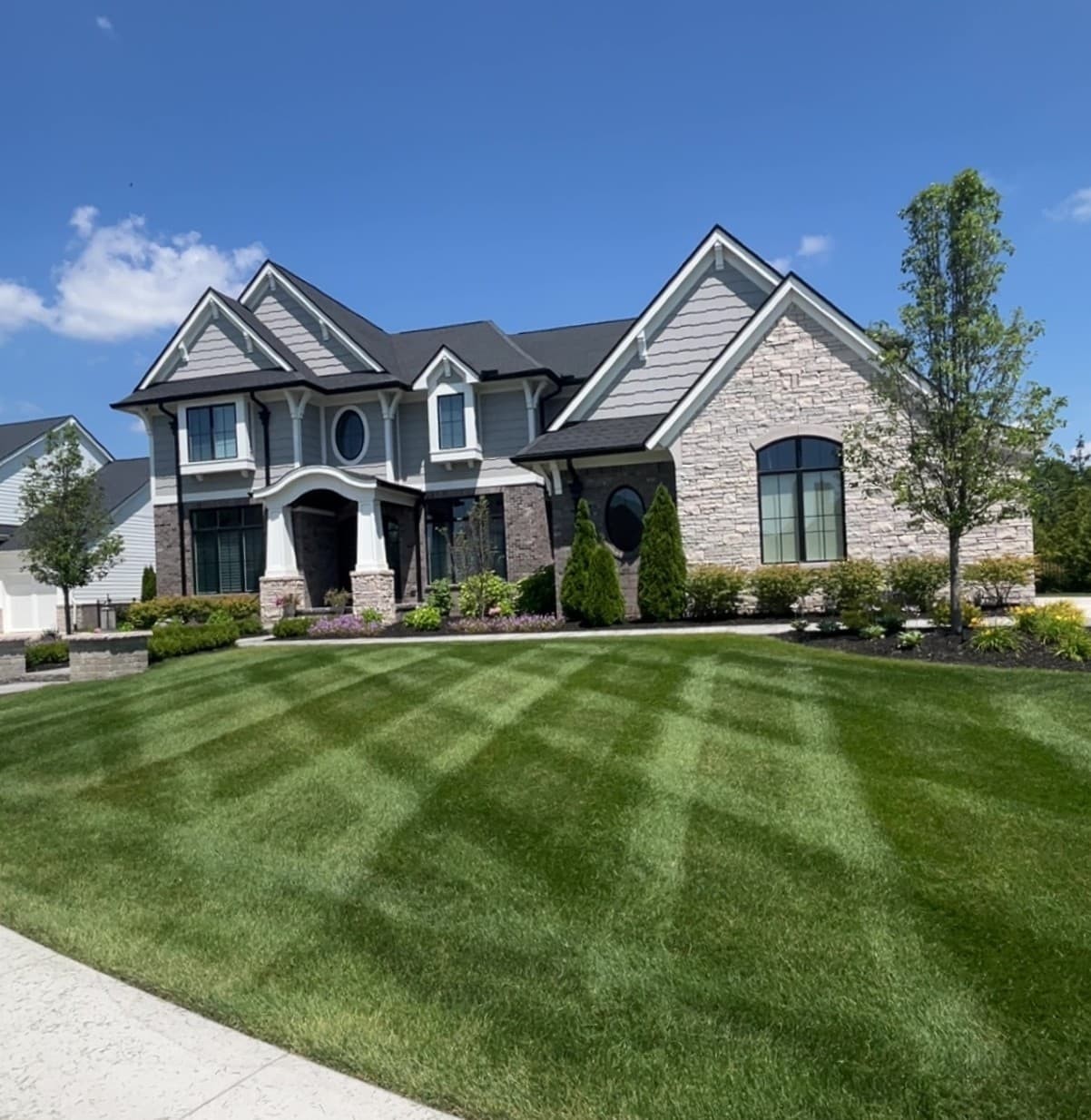 Professional lawn mowing